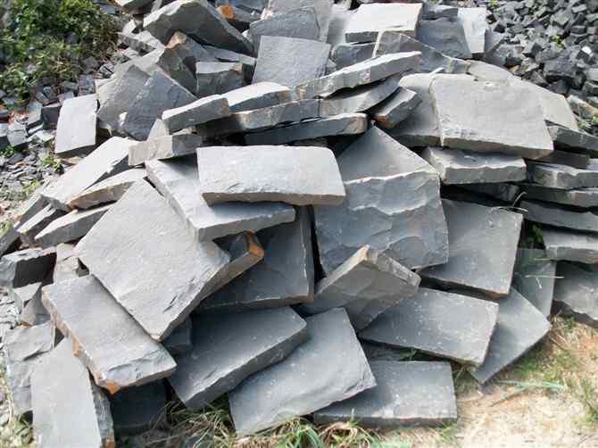 「天然花岗岩」我公司供应漳浦黑小方石块 全自然面